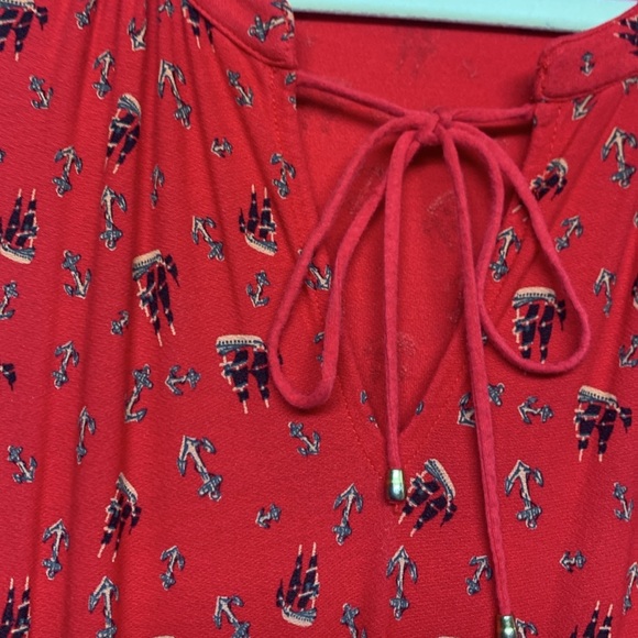 Leifnotes Red Pleated Sleeveless Midi Sundress - Picture 7 of 12